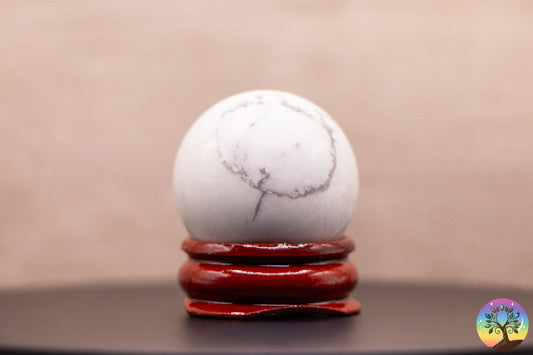 Howlite Blanche - Sphère (30 mm)