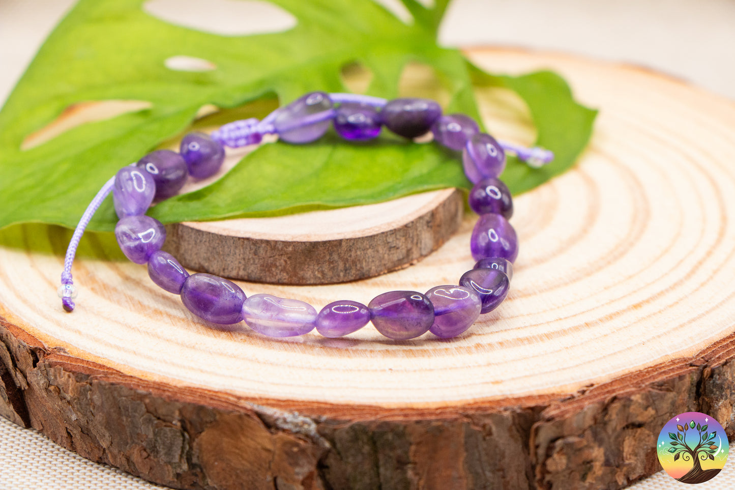 Améthyste - Bracelet Pierres Roulées