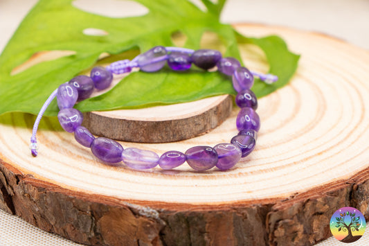 Améthyste - Bracelet Pierres Roulées