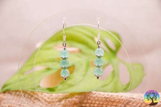 Aventurine Verte - Boucles d'Oreilles - 6 mm