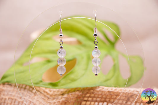 Labradorite - Boucles d'Oreilles - 6 mm