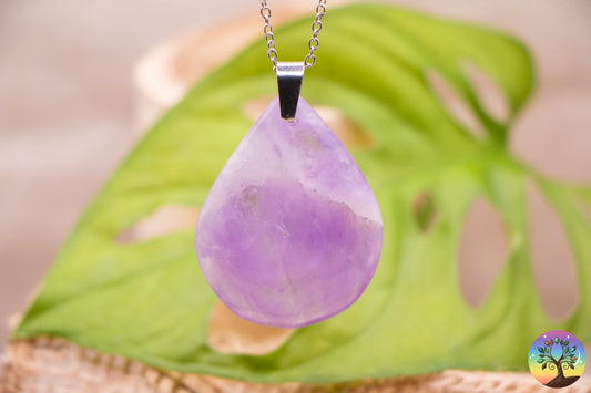 Améthyste - Pendentif - Pierre Plate