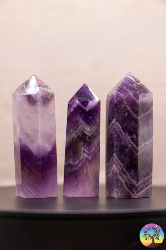 Améthyste Rubanée - Pointe Polie