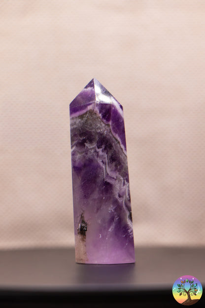 Améthyste Rubanée - Pointe Polie