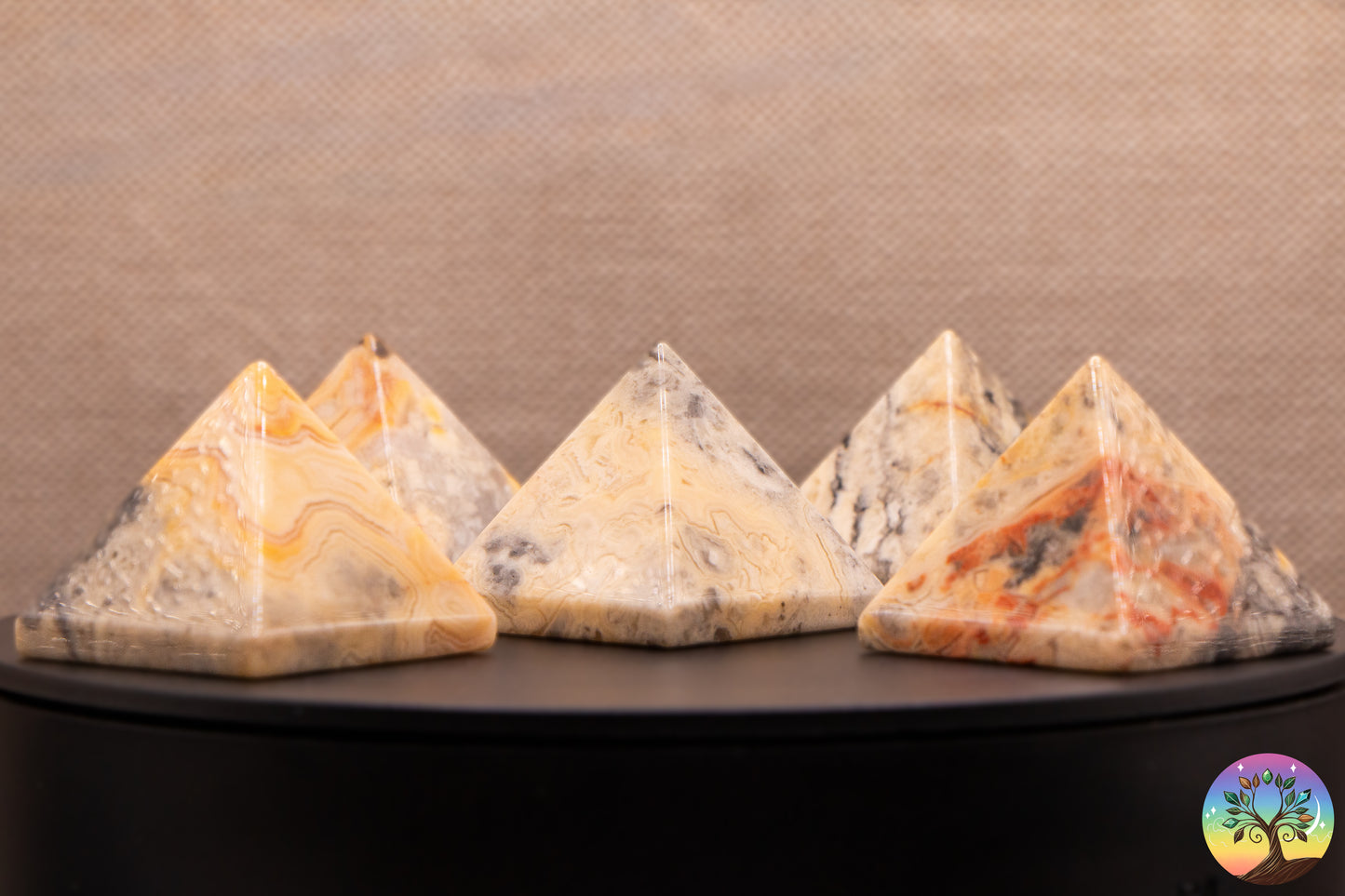 Agate Crazy Lace - Pyramide (30 mm)
